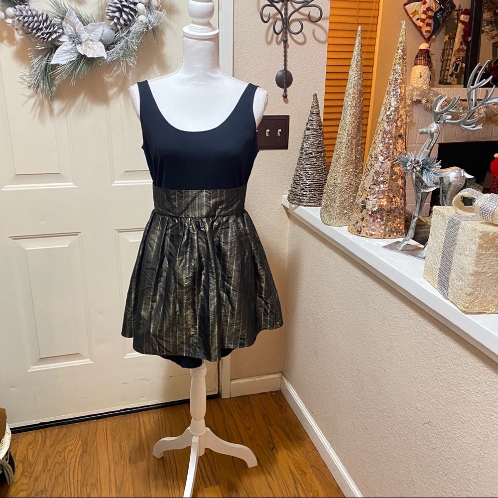 Dolce Vita Mini Cocktail Dress Tank Style Metallic - Picture 7 of 16